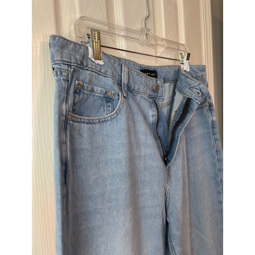 Aeropostale Jeans Women's 14 Blue New High Rise Wide Leg Non-Stretch Denim New - Picture 4 of 14